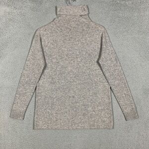 Vince. Cashmere Sweater Women's XS Heather Gray Turtleneck Pullover Knit Tunic